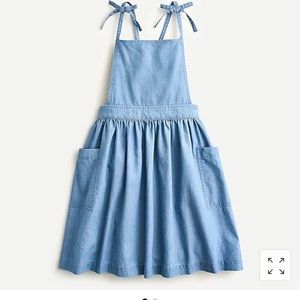 NWT crewcuts by J.crew girls chambray apron dress